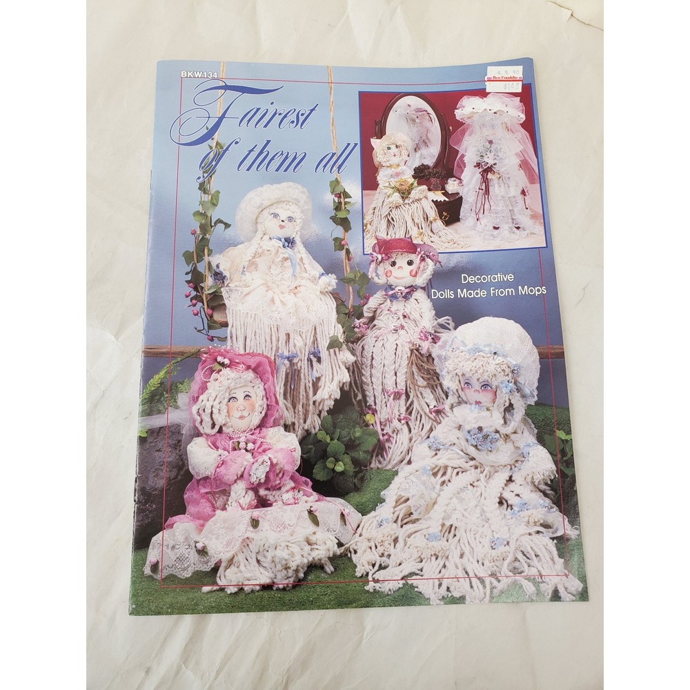 Vntg. 1990 Fairest of Them All Decorative Mop Doll Craft Instruction Book BKW134